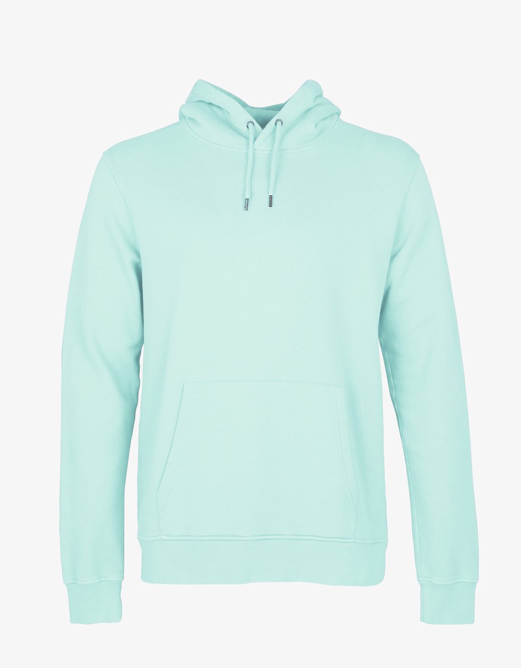 Sweat à capuche vert d'eau en coton bio - Light aqua