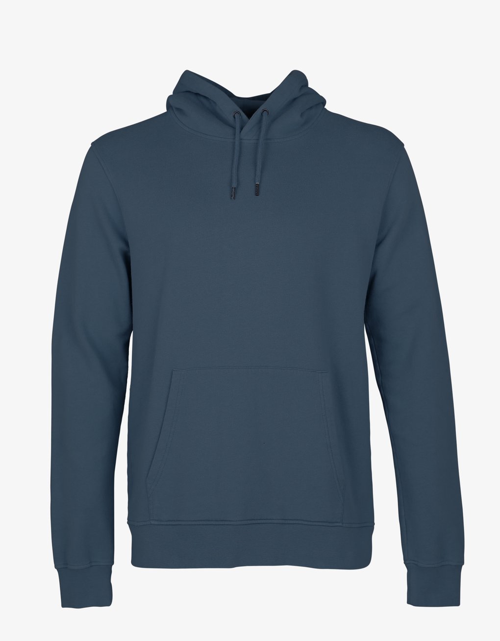 Sweat à capuche en coton bio | bleu "petrol blue"