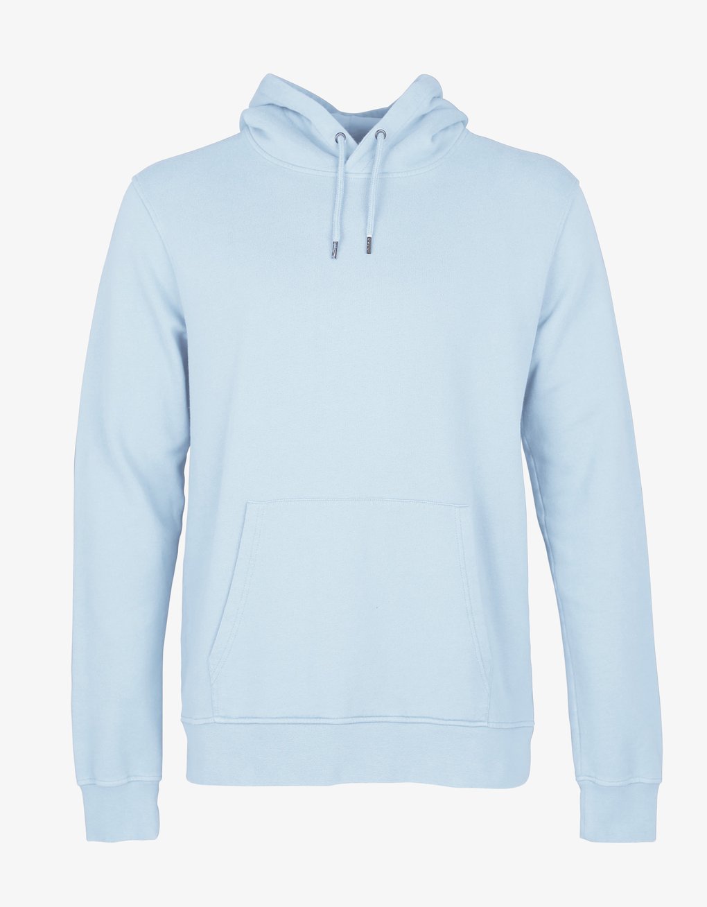 Sweat à capuche en coton bio | bleu 'Polar blue'