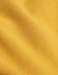 Short de jogging jaune moutarde en coton bio - burned yellow