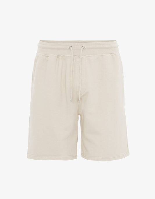 Short de jogging écru en coton bio - Ivory white