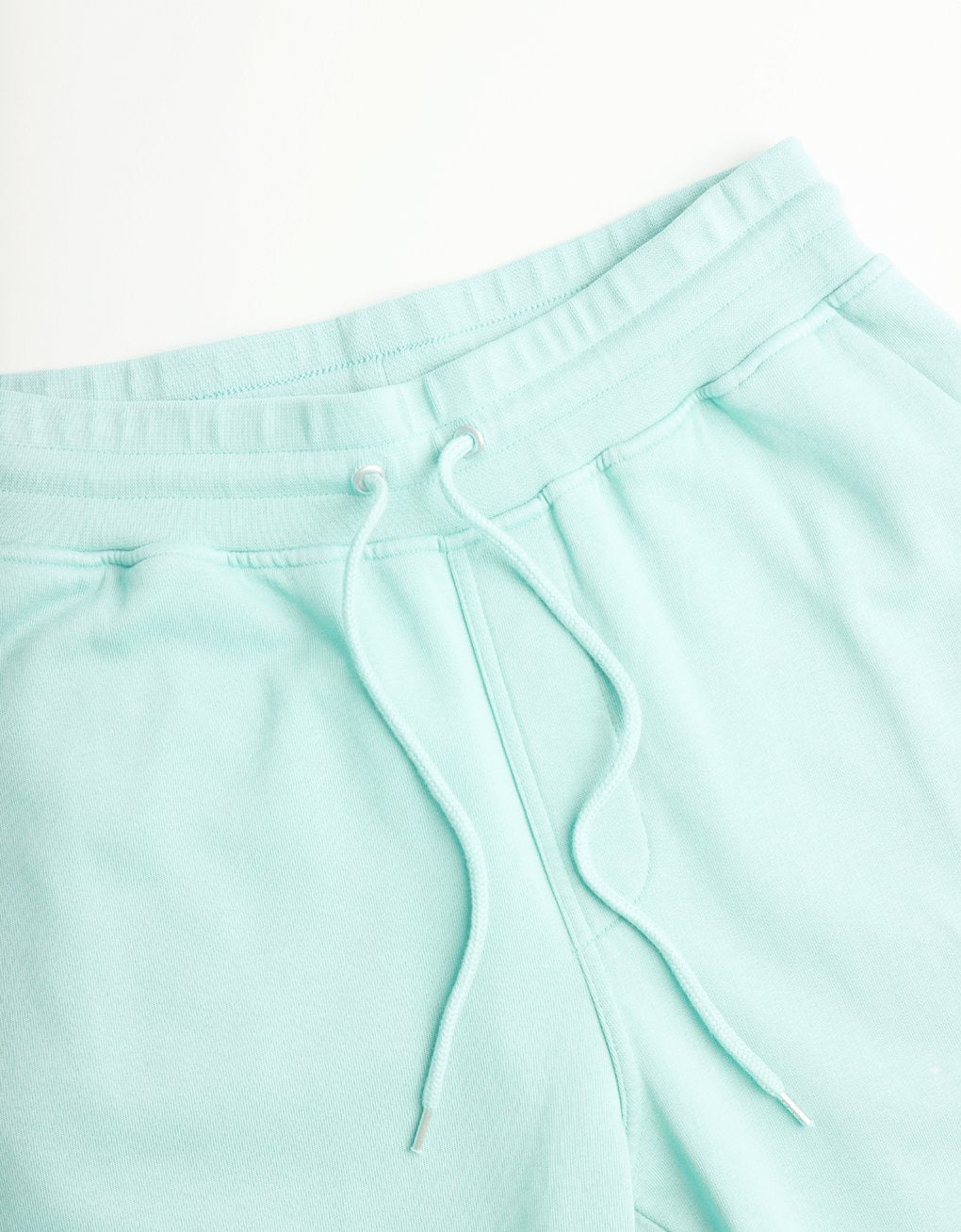 Short de jogging vert d'eau en coton bio - Light aqua