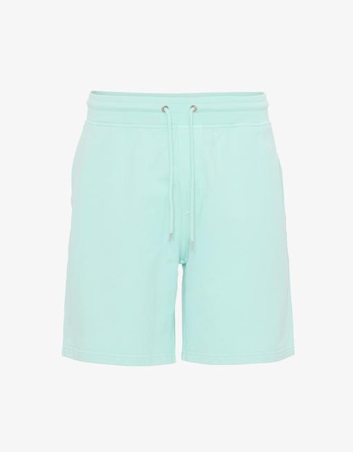 Short de sport vert d'eau en coton bio - Light aqua