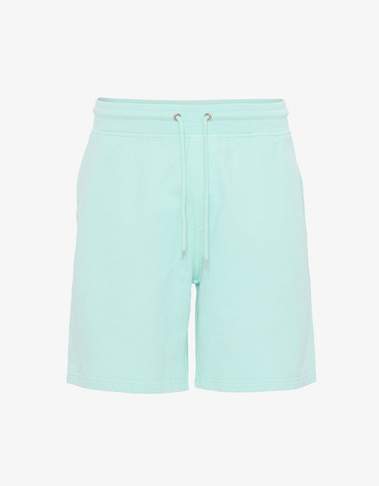 Short de jogging vert d'eau en coton bio - Light aqua