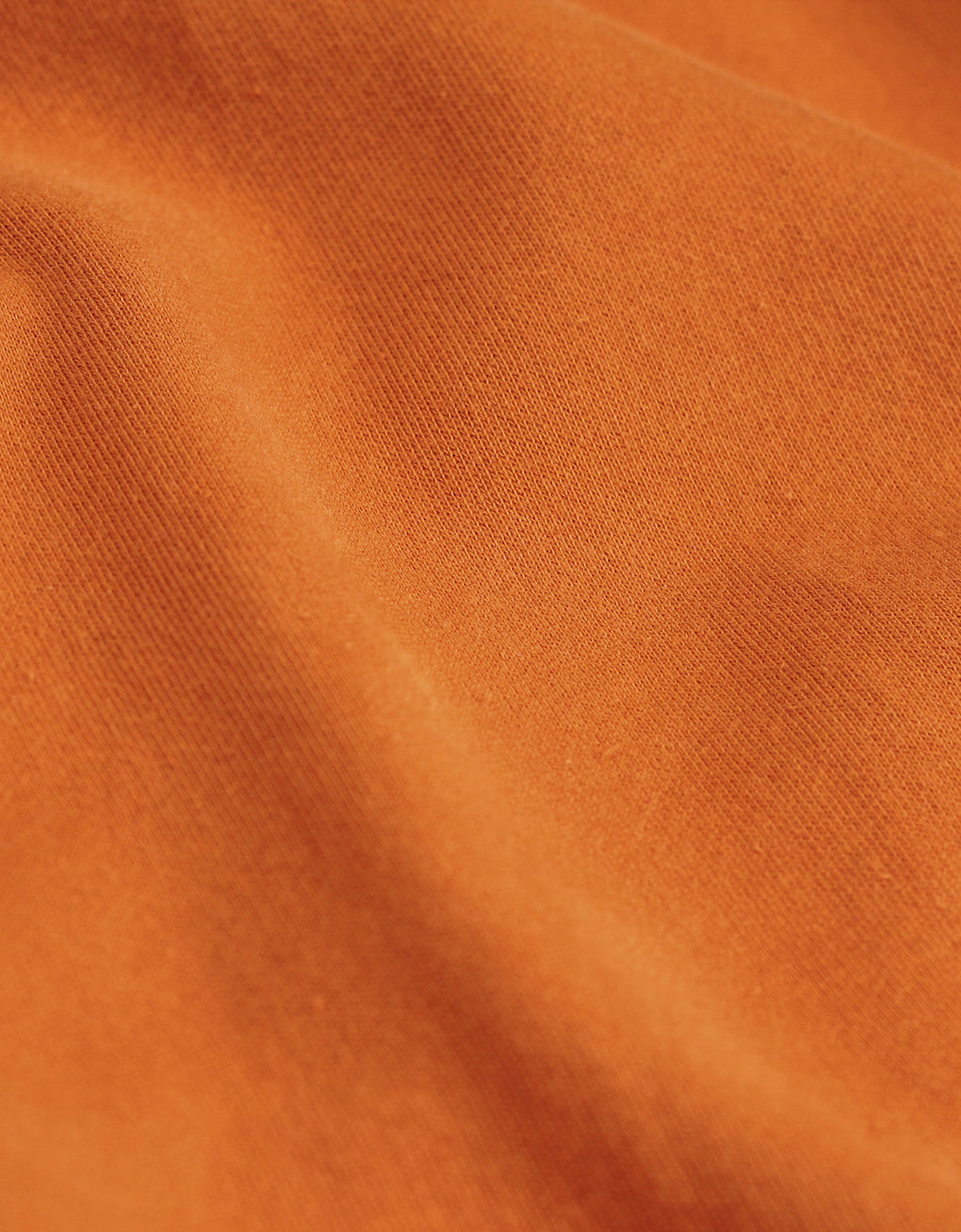 T-shirt orange en coton bio - burned orange