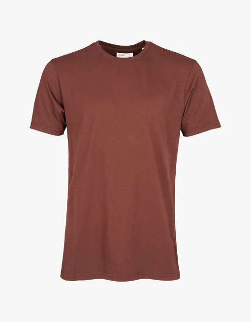 T-shirt manches courtes en coton bio | marron "cinnamon brown"