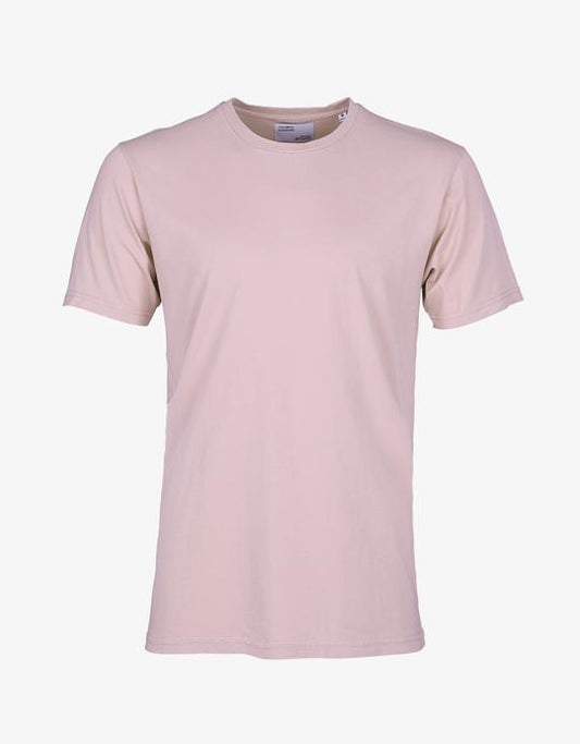 T-shirt rose pâle en coton bio - faded pink