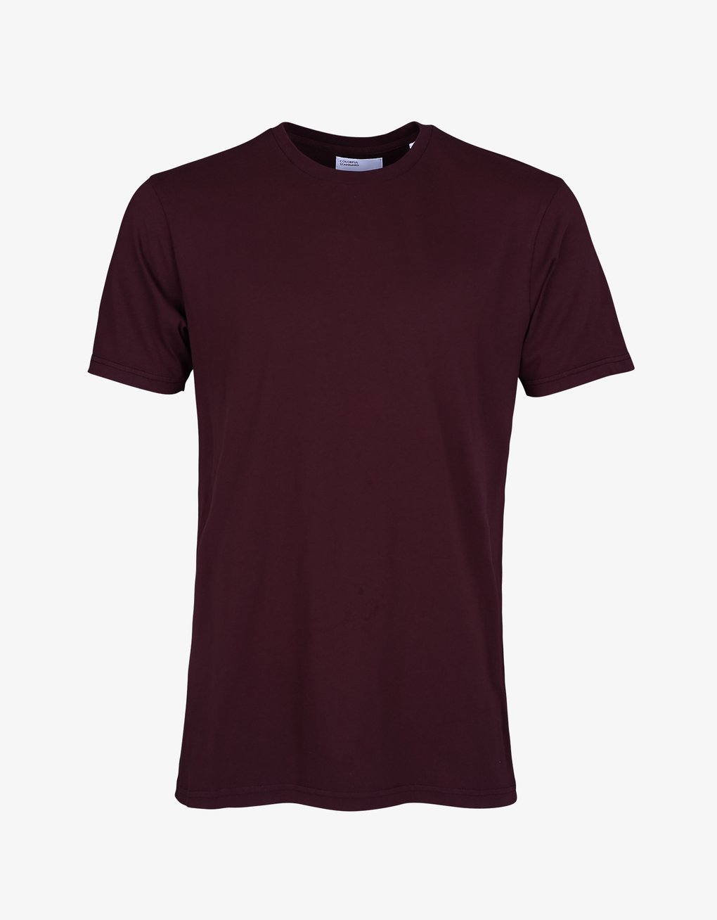 T-shirt manches courtes en coton bio - bordeaux "oxblood Red"
