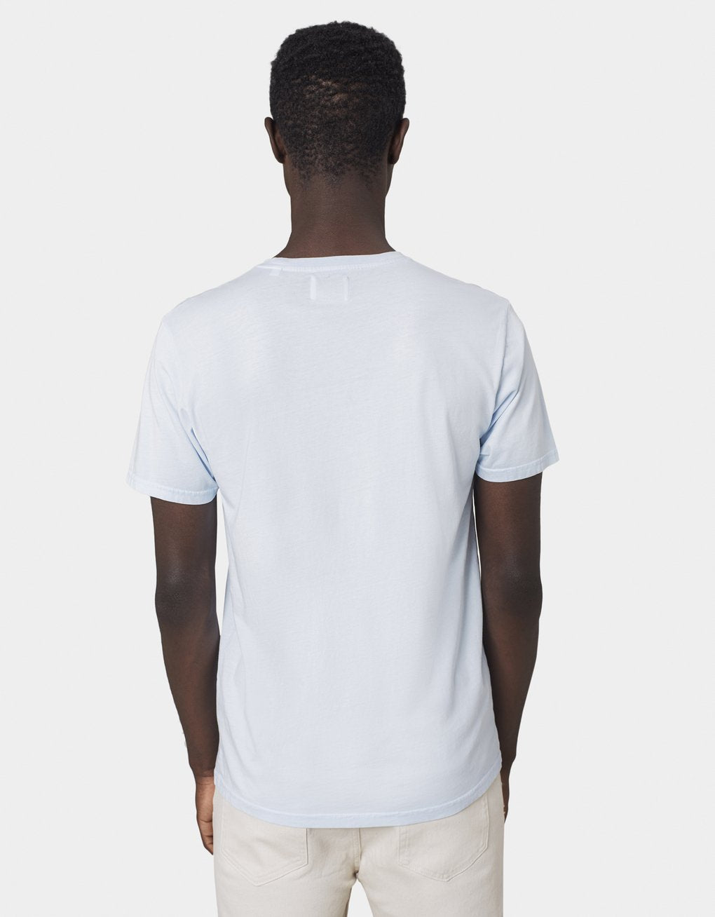 T-shirt manches courtes en coton bio | bleu "Polar Blue"