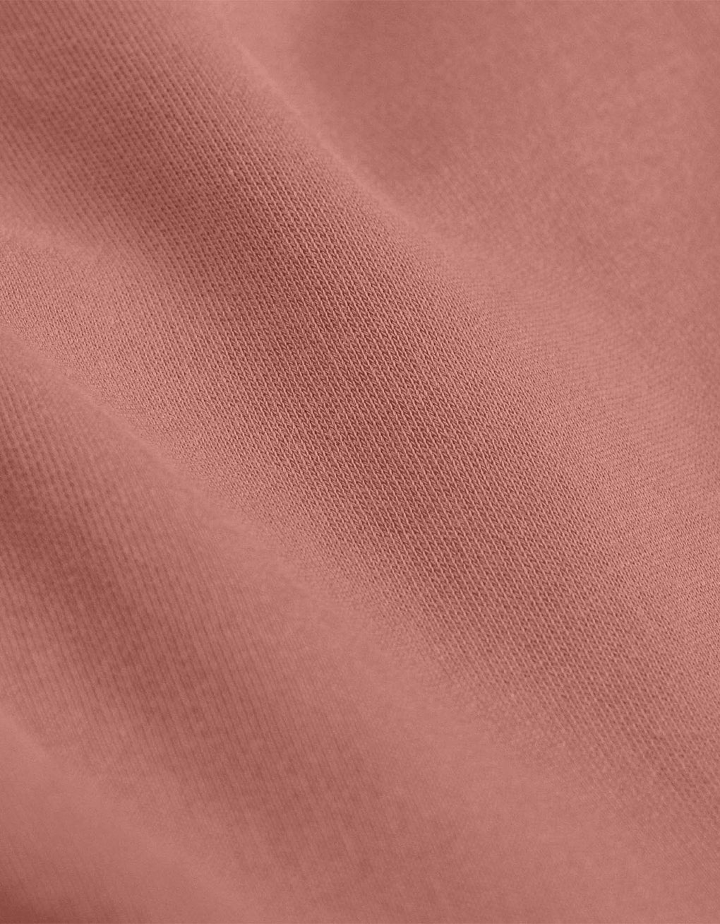T-shirt vieux rose en coton bio - rosewood mist
