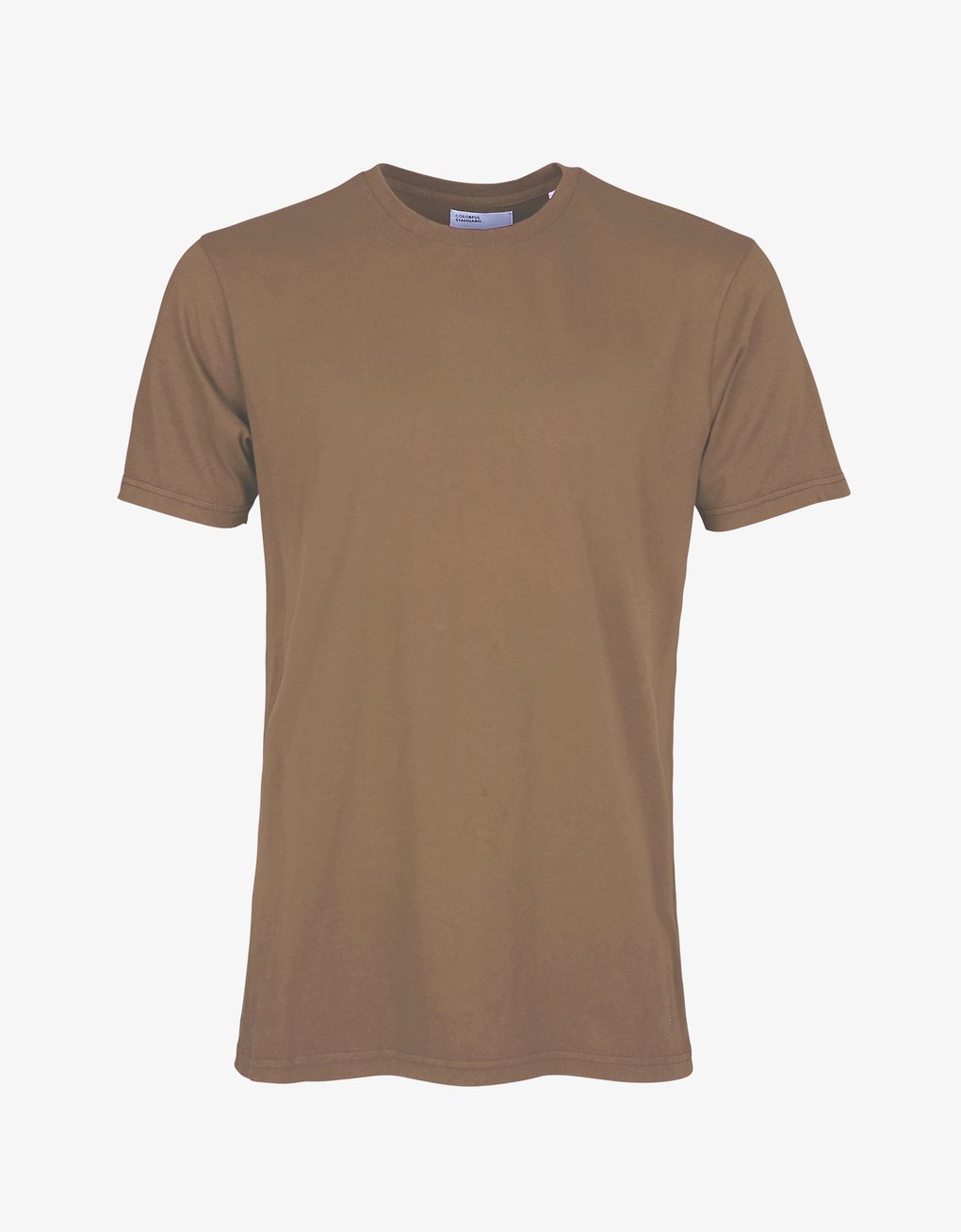 T-shirt manches courtes en coton bio | marron "Sahara camel"