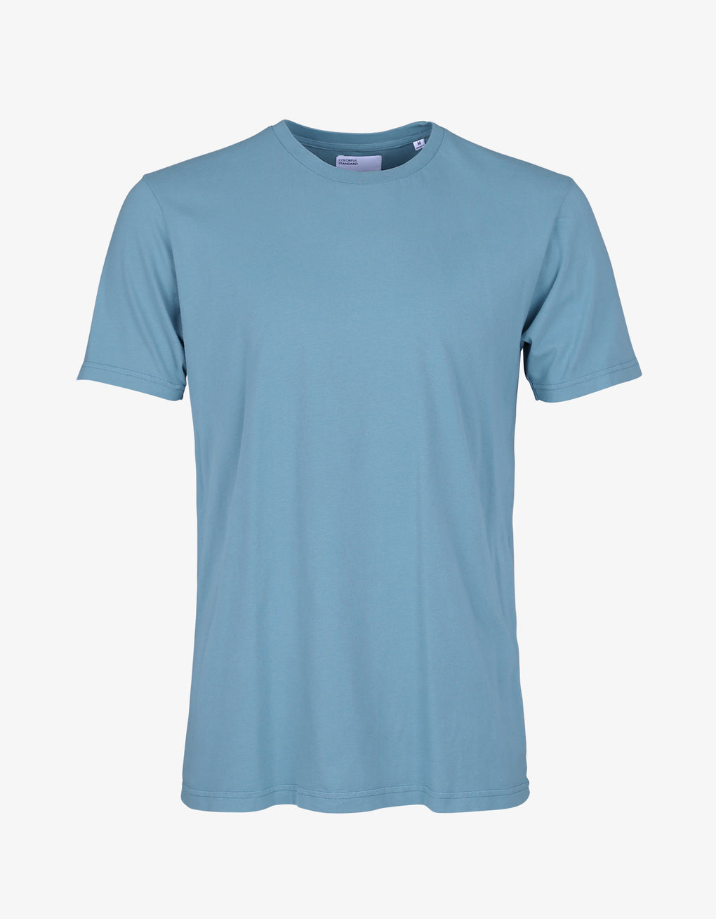 T-shirt bleu en coton bio - Stone Blue