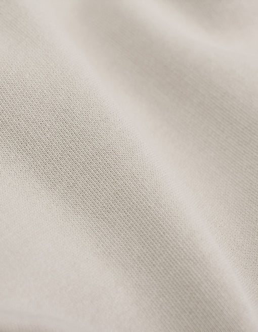 Sweat à capuche zippé blanc cassé en coton bio - classic organic zip hood ivory white