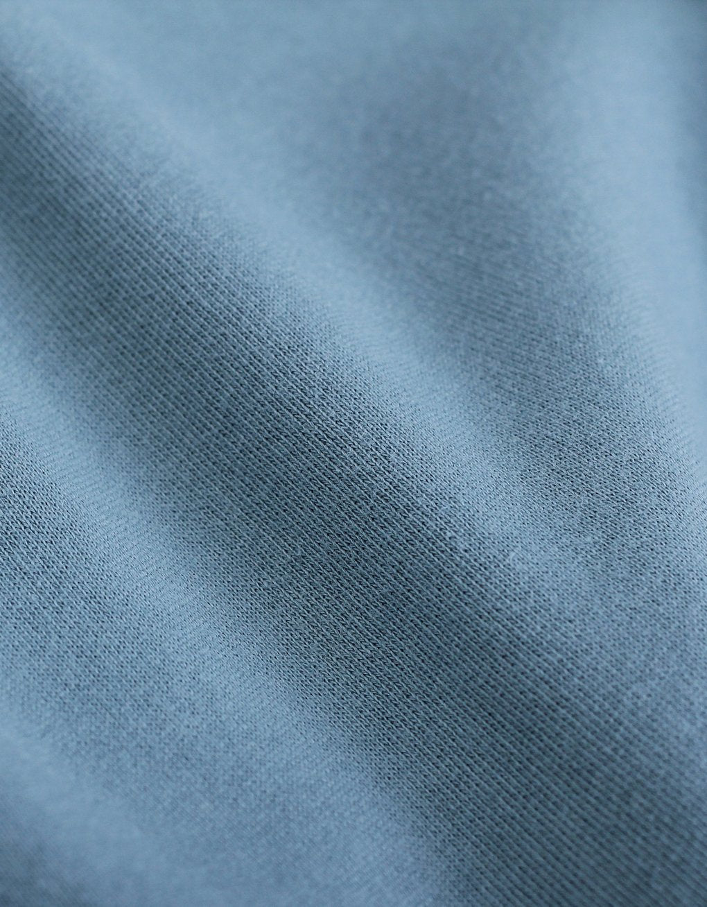 Sweat à capuche zippé bleu clair en coton bio - Stone Blue