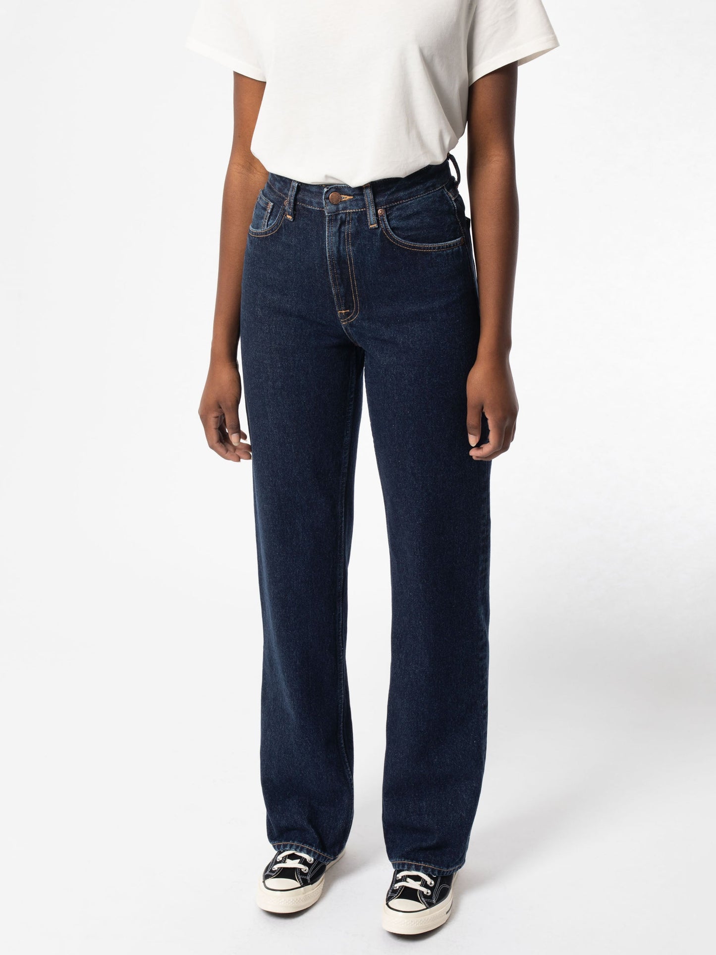 Jean ample brut en coton bio - clean eileen heavy rinse