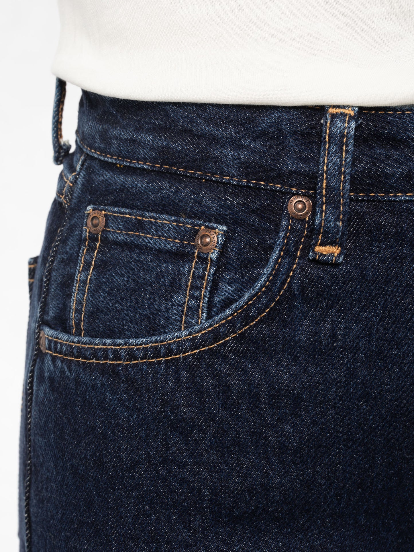 Jean ample brut en coton bio - clean eileen heavy rinse
