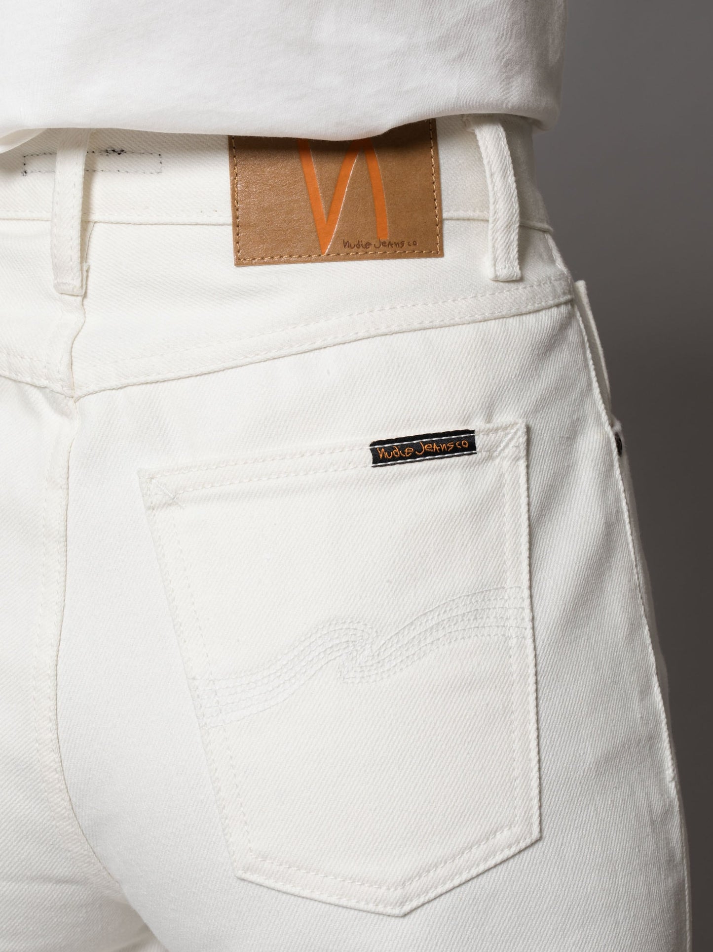 Jean ample blanc en coton recyclé Clean Eileen Recycled White