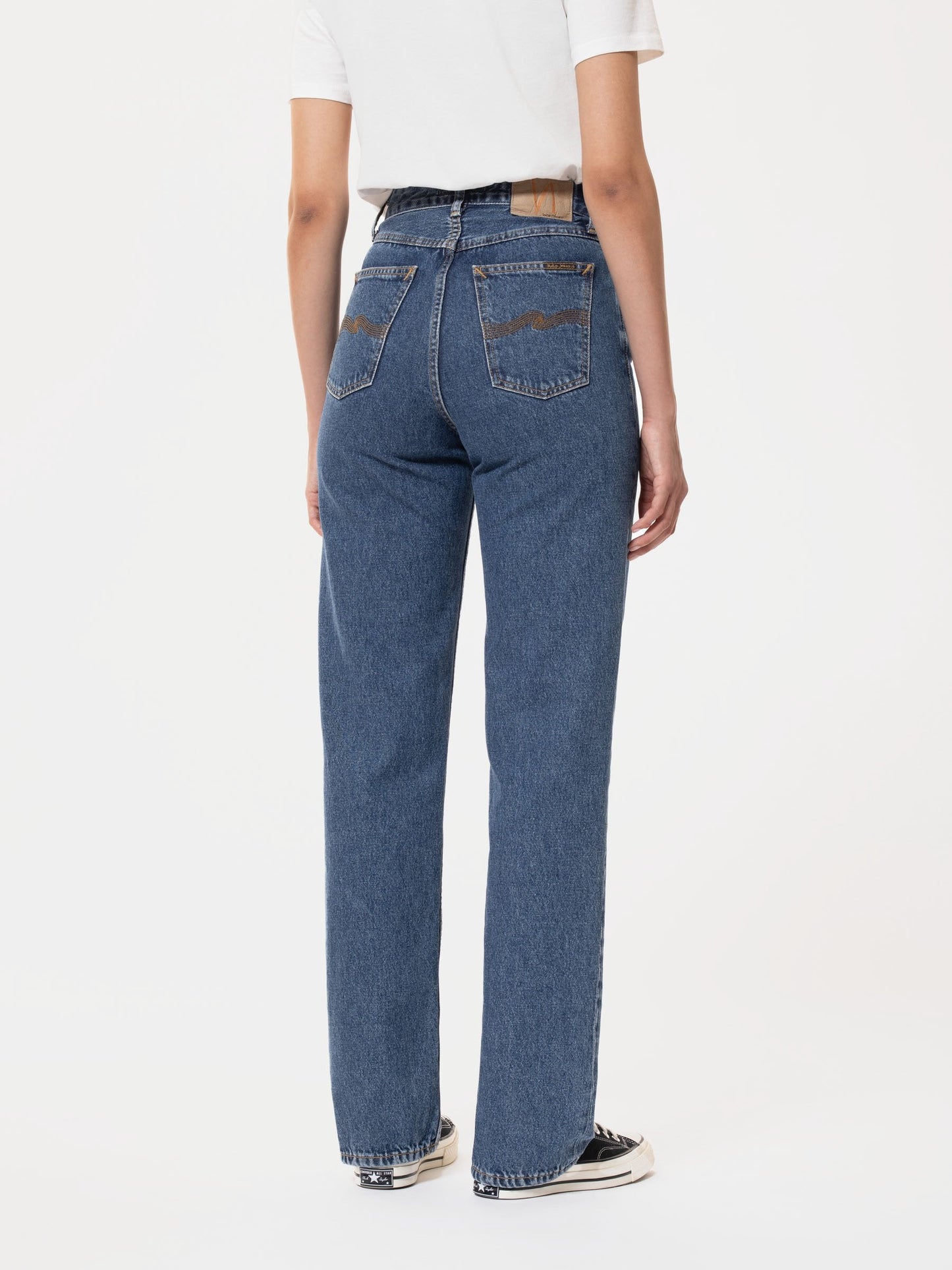 Jean ample bleu vintage en coton bio et recyclé - clean eileen 90s stone