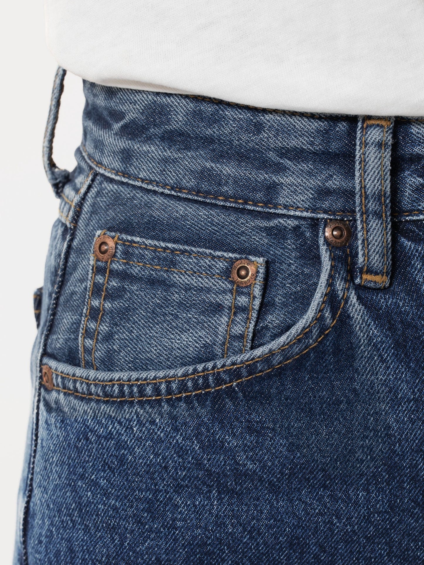 Jean ample bleu vintage en coton bio et recyclé - clean eileen 90s stone