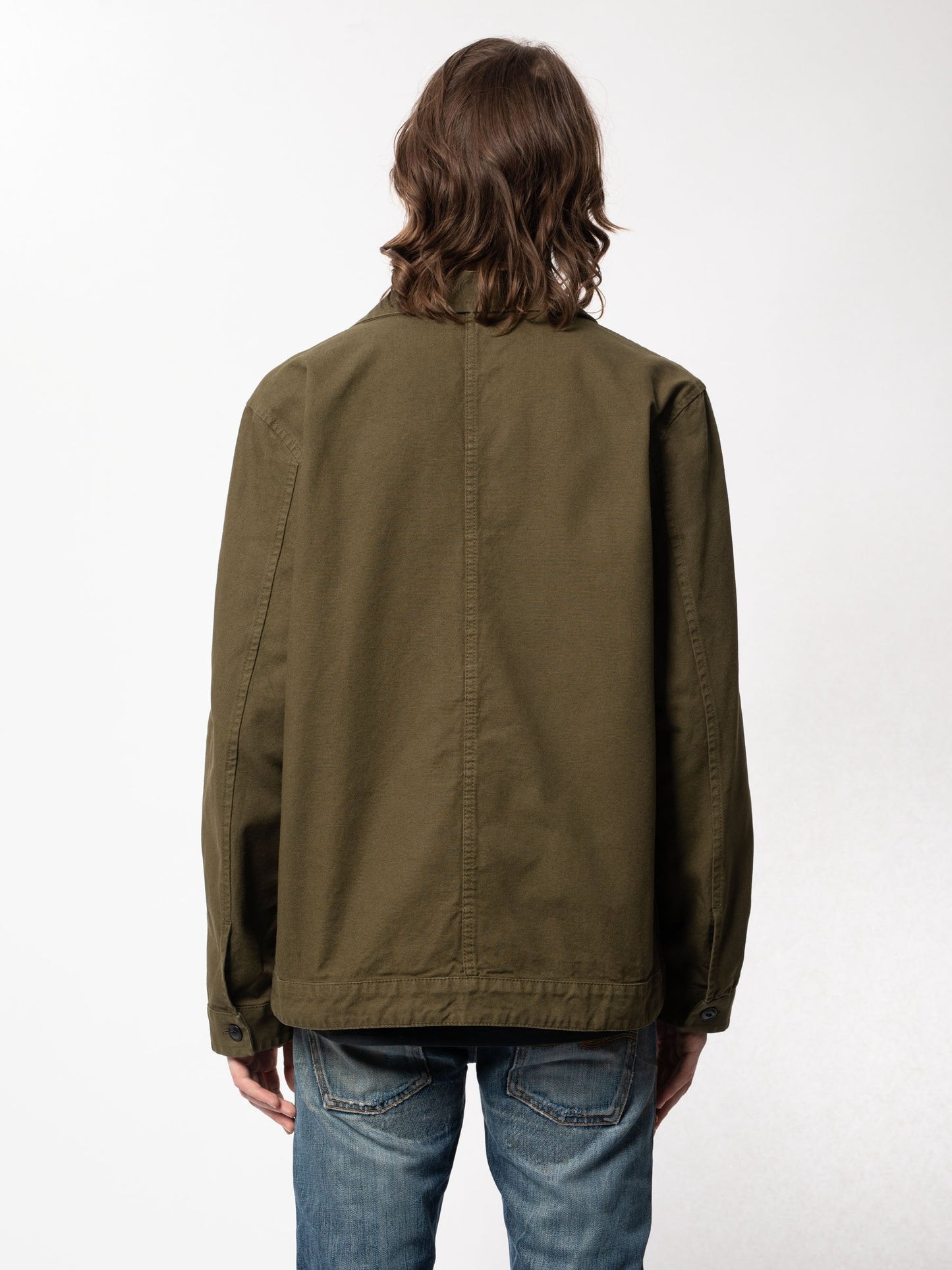 Surchemise kaki en coton bio - Colin canvas