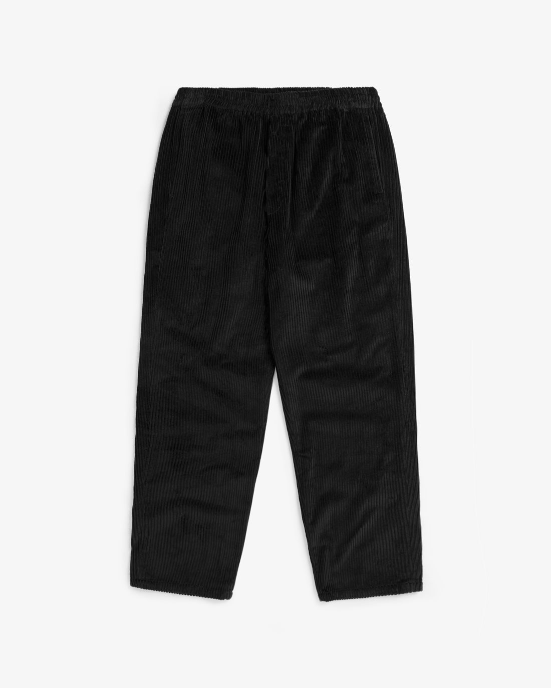 Pantalon ample velours en coton bio | noir "cord wide pant - soft black"