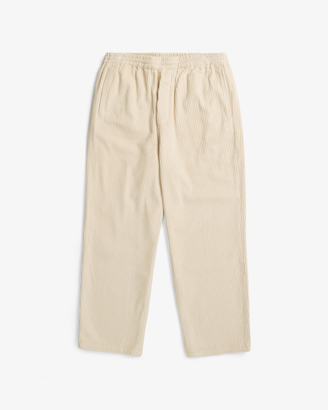 Pantalon ample velours en coton | écru "cord wide pant - white sand"
