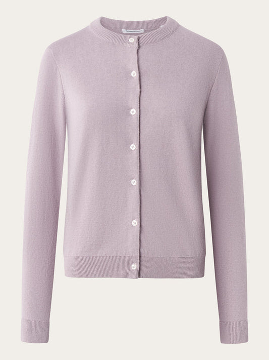 Cardigan en coton bio et chanvre | Violet "cotton hemp mix knit cardigan"