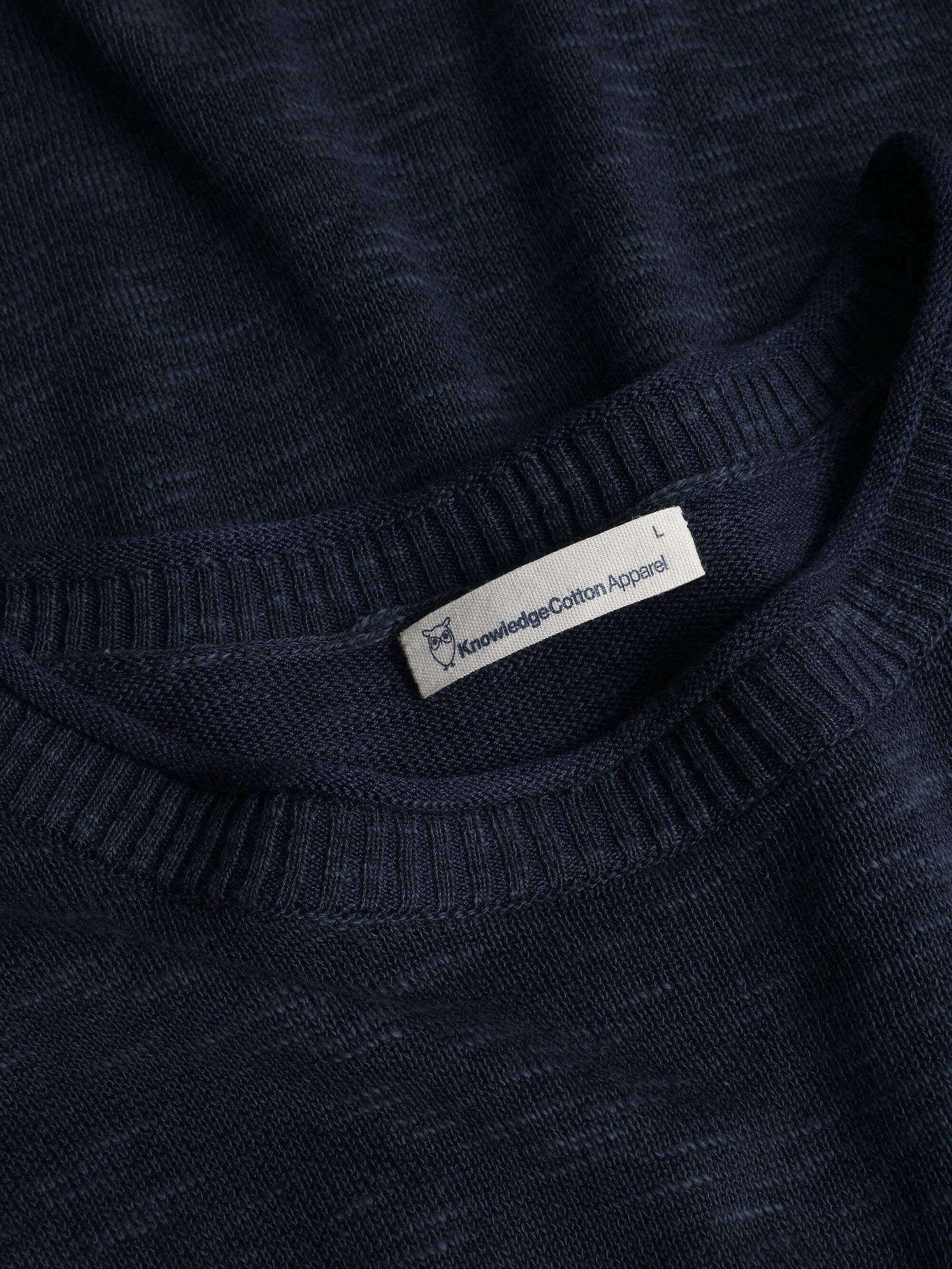 Crew neck knit tencel™ - ocs - 1001 total eclipse