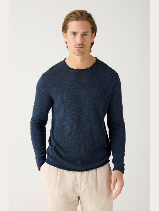 Crew neck knit tencel™ - ocs - 1001 total eclipse