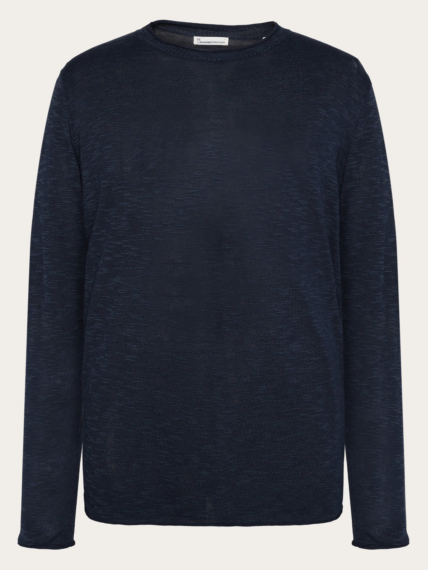 Crew neck knit tencel™ - ocs - 1001 total eclipse