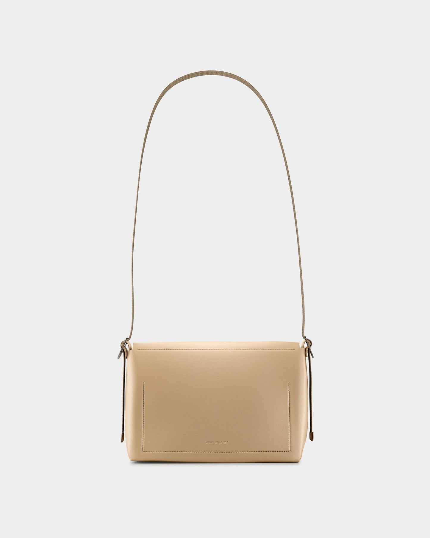 Sac bandoulière beige en matières recyclées - crossbody bag beige