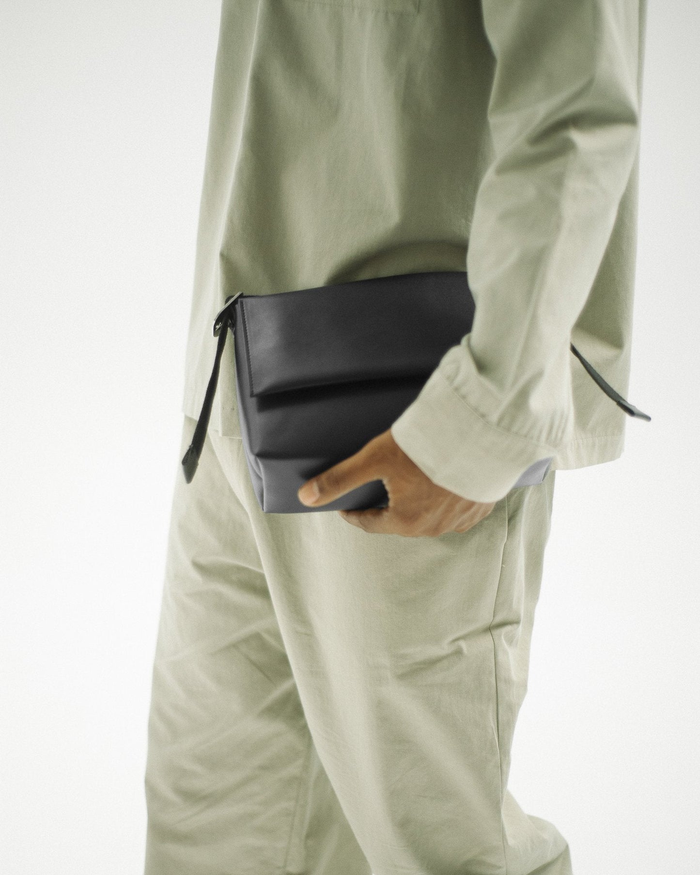 Sac bandoulière noir en matières recyclées - crossbody bag black