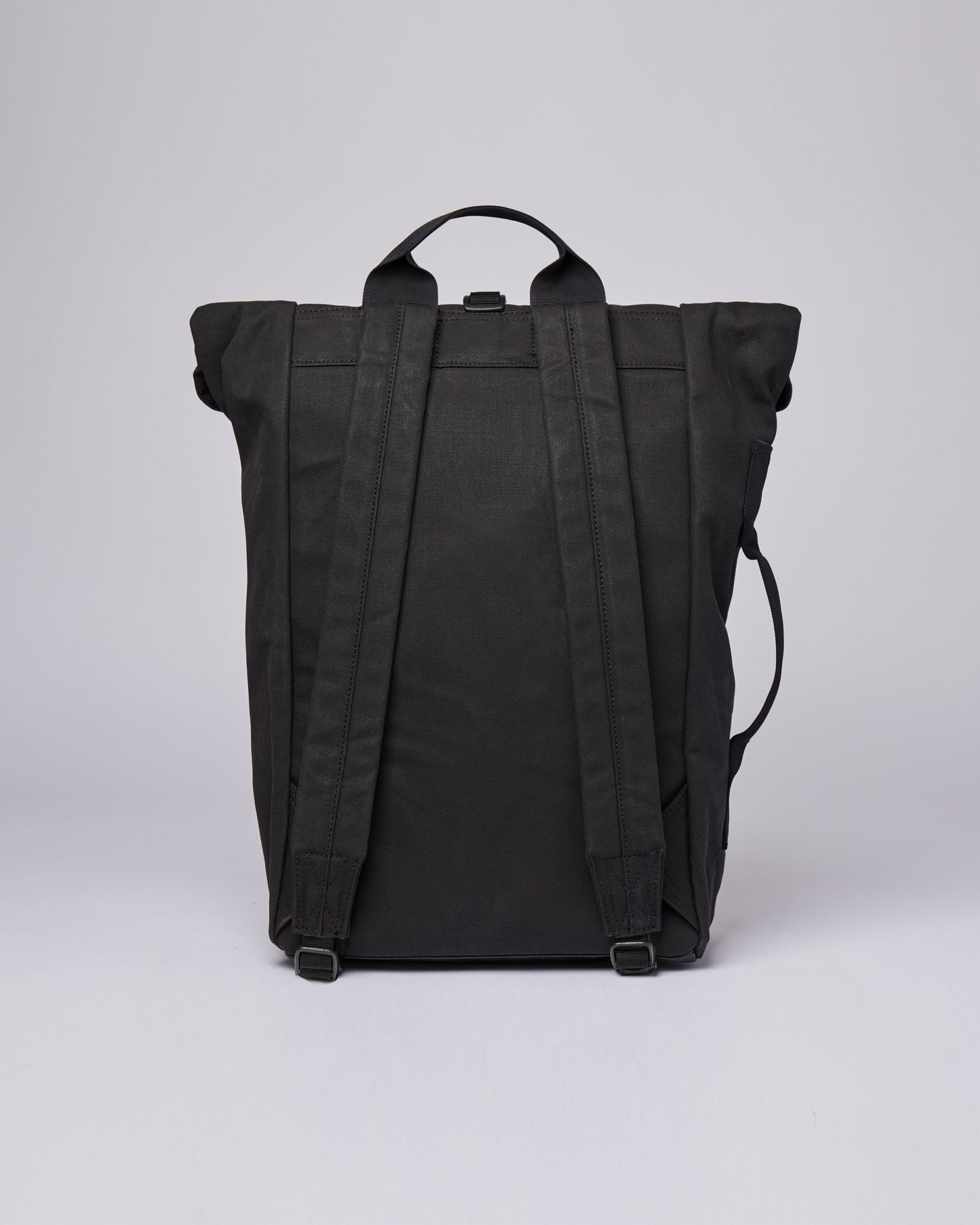 Sac à dos rolltop en matière recyclée | Noir "dante vegan black with coating"