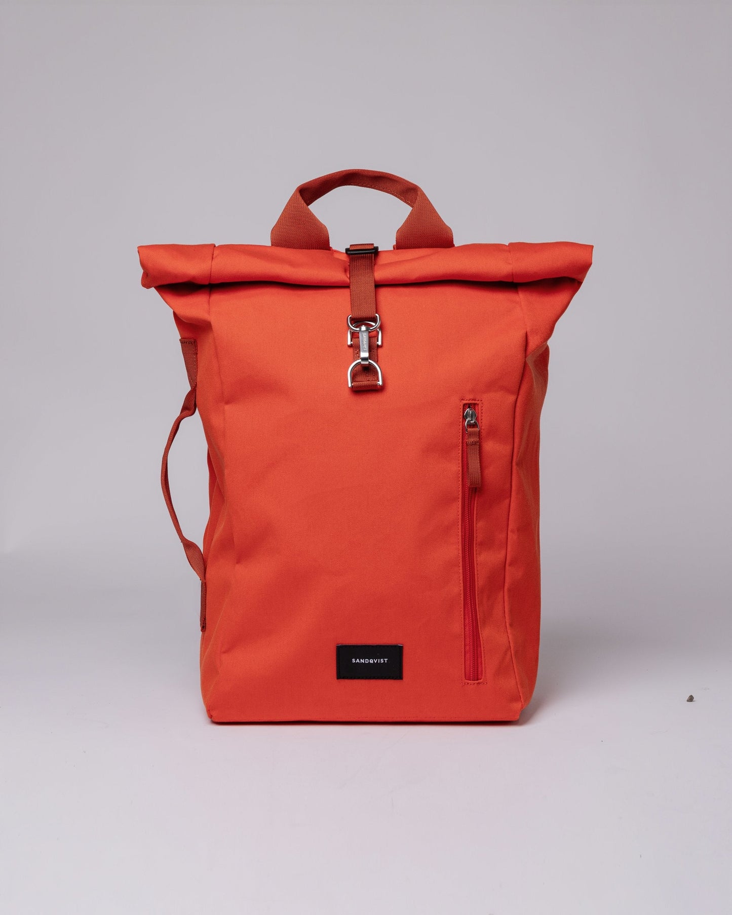 Sac à dos rolltop en polyester recyclé | orange "dante vegan orange"