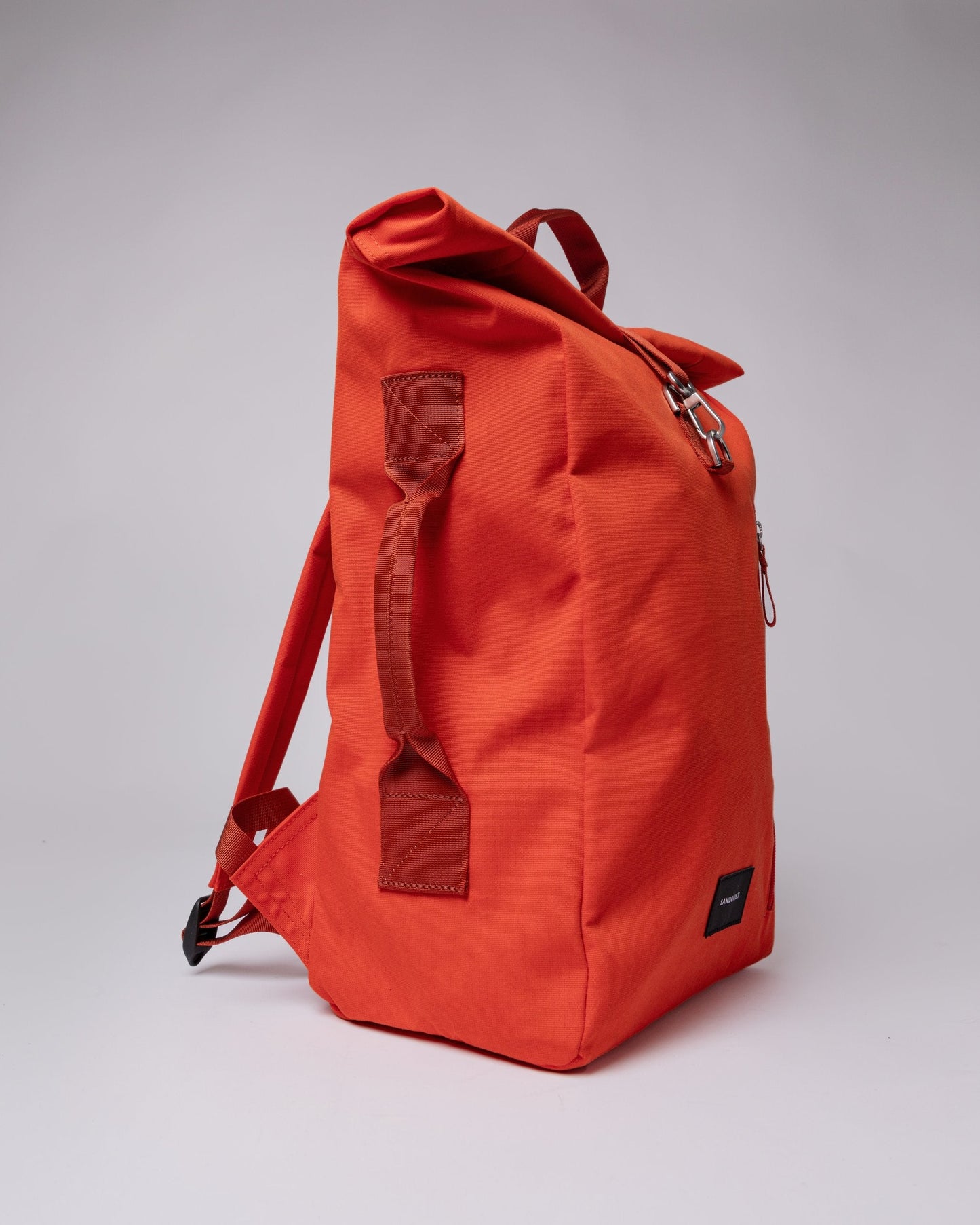 Sac à dos rolltop en polyester recyclé | orange "dante vegan orange"