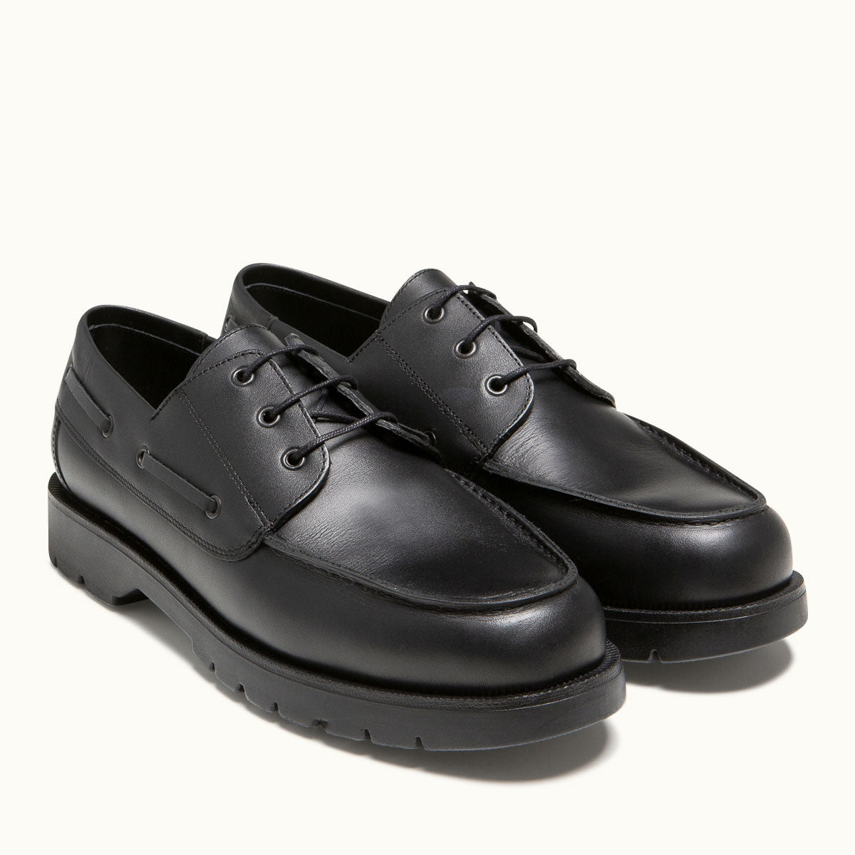 Derbies made in France en cuir certifié | Noir "donato noir"