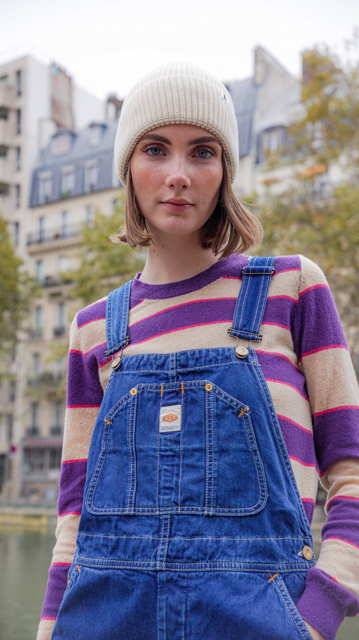 Bonnet en coton bio | beige "nildaao cotton oatmilk"