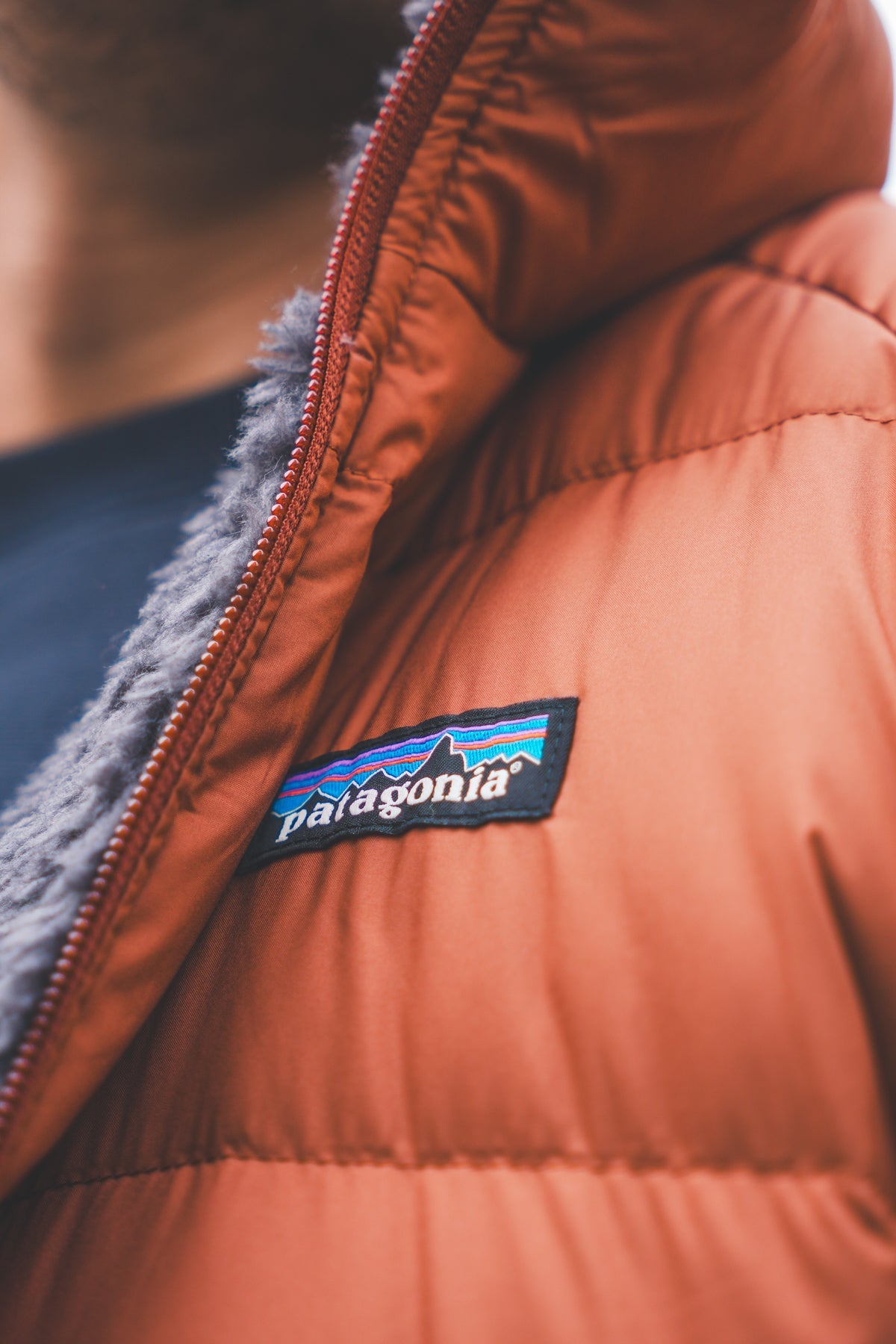 Doudoune réversible polaire en recyclé | multicolore  "reversible silent down jkt - sisu brown"