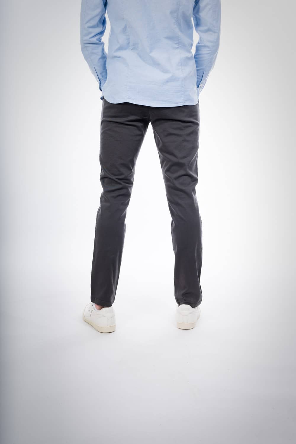 Chino slim gris en coton bio - Joe phantom