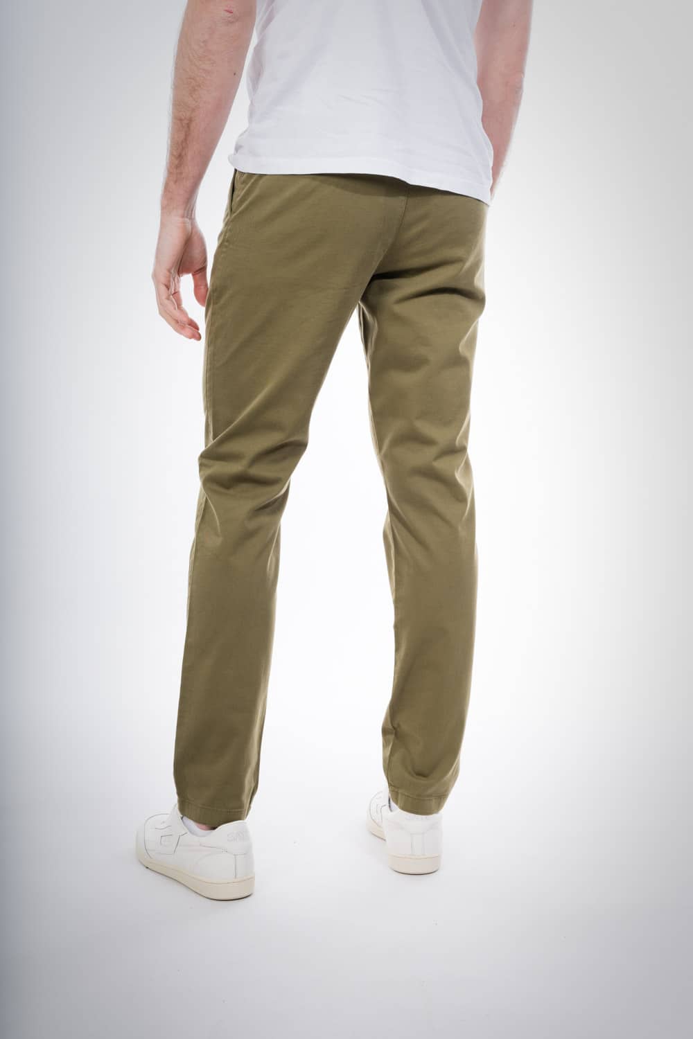 Chino slim kaki en coton bio - Joe