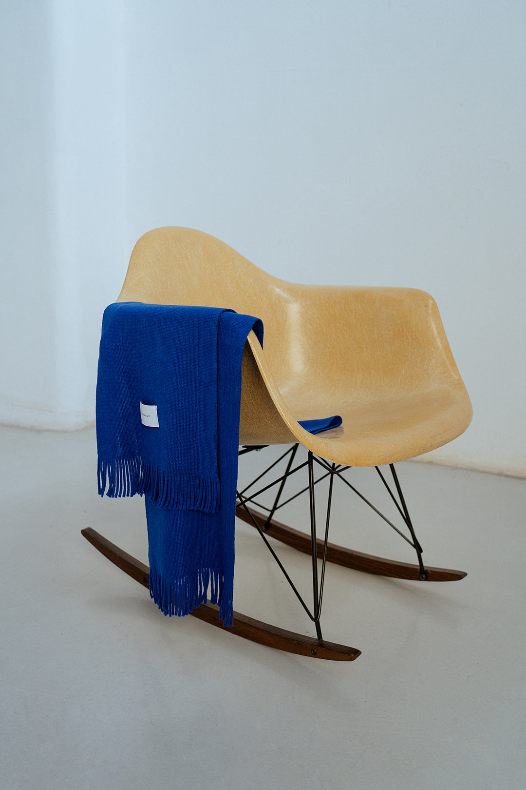 Écharpe en laine mérinos bio | bleu roi "merino wool scarf cobalt blue"