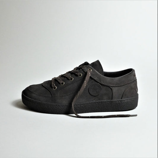 Basket en daim naturel et certifié | noir "eleven - espresso"