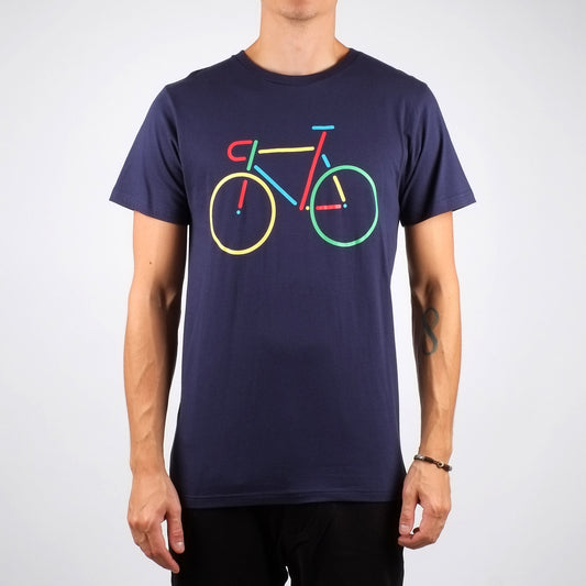 T-shirt vélo multicolore en coton bio