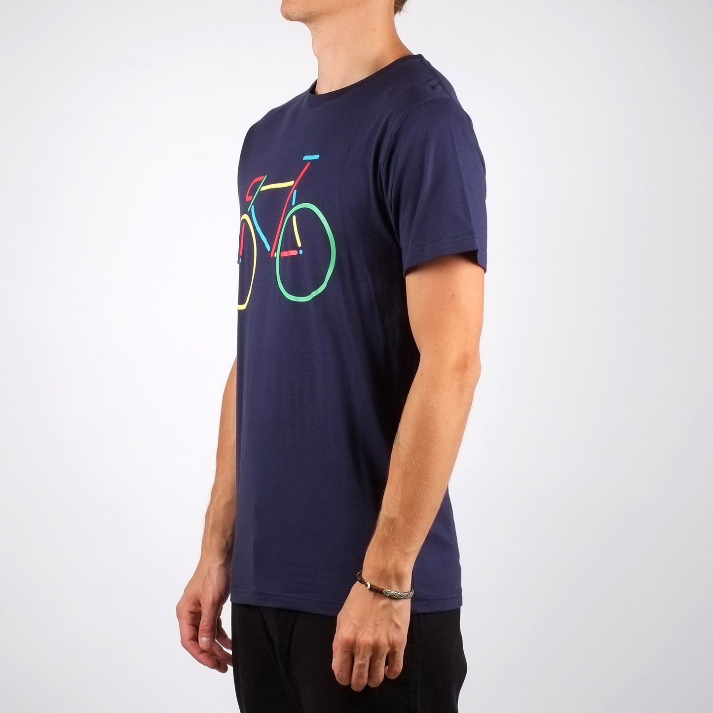 T-shirt vélo multicolore en coton bio