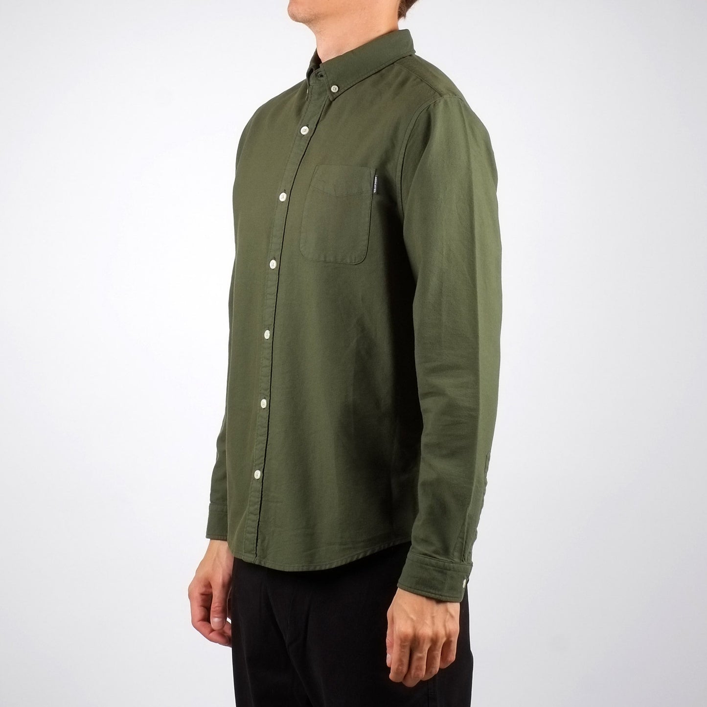 Chemise verte en coton bio