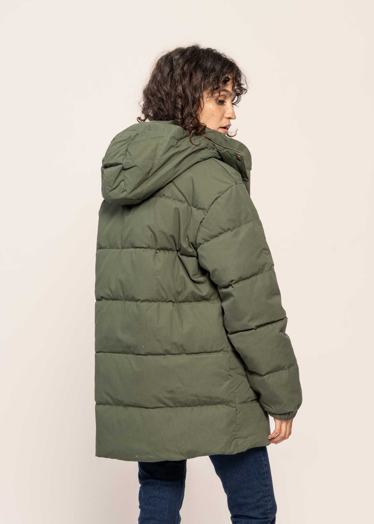 Doudoune en coton bio | vert "w's cotton down parka torrey pine green"