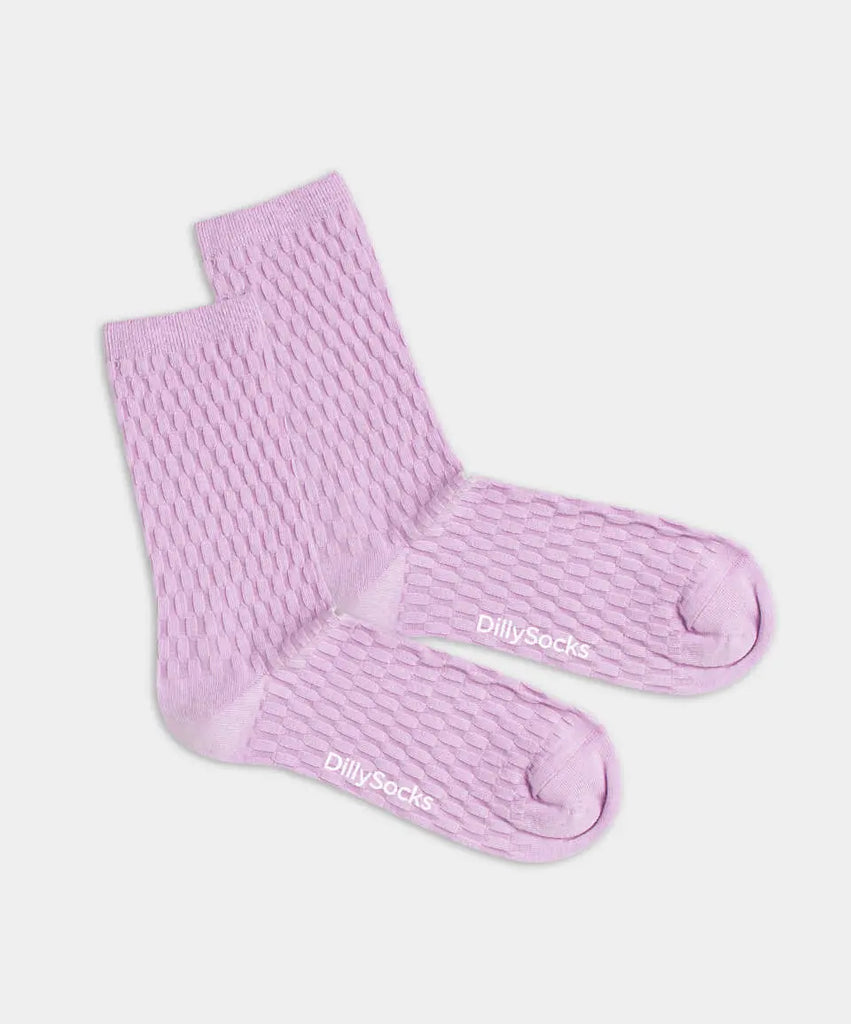 Chaussettes en coton bio et matière recyclée | violet "lavender sense"