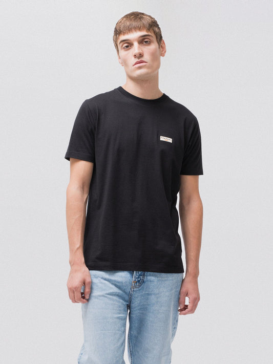 T-shirt noir en coton bio - Daniel