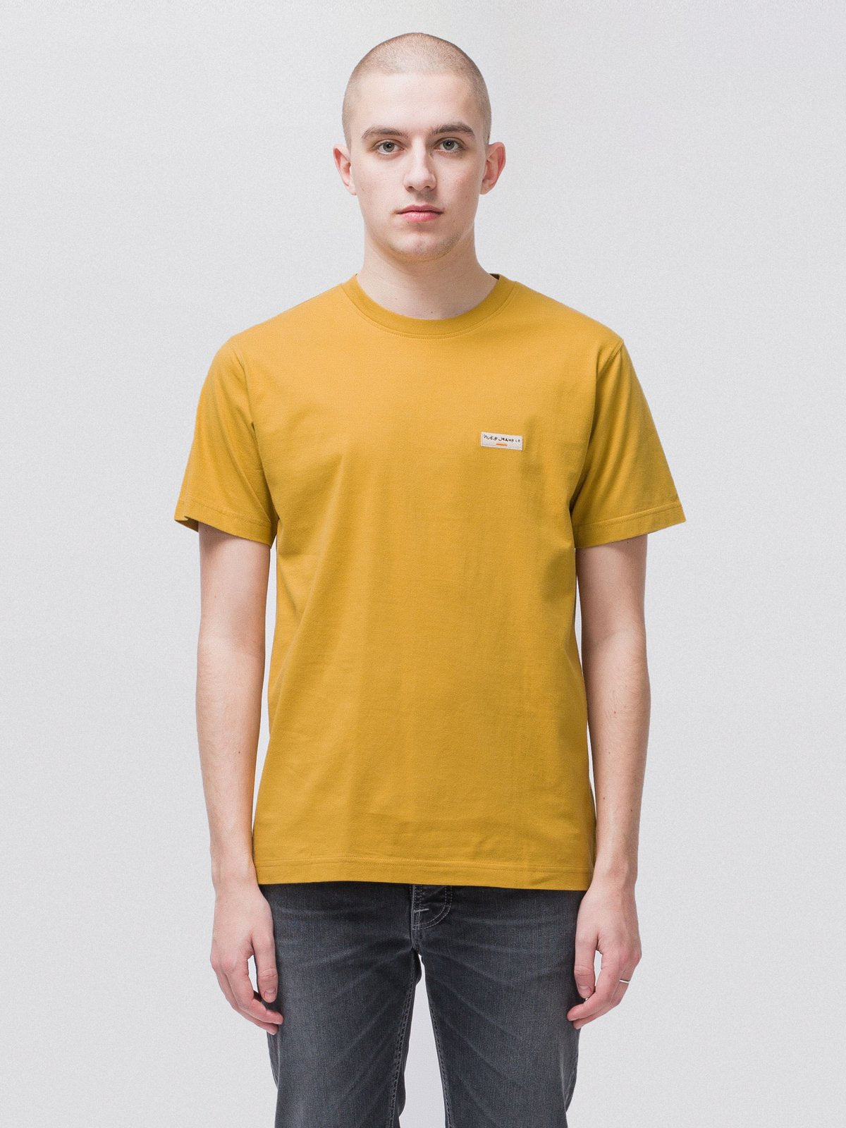 T-shirt jaune en coton bio - Daniel