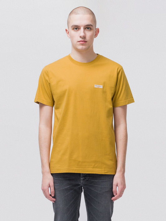 T-shirt jaune en coton bio - Daniel